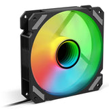 Sharkoon SHARK Mirror RGB PWM Black 120mm Infinity Mirror ARGB PC Case Fan Sharkoon