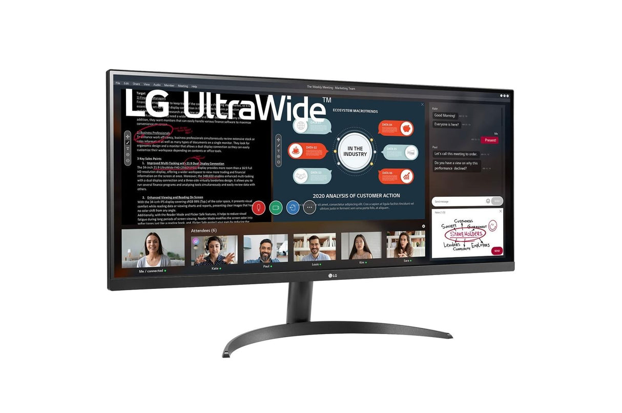 LG 34WP500-B 34 2560 x 1080 (UltraWide) HDMI 75Hz LG Electronics