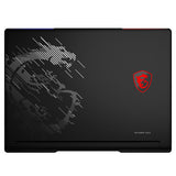 MSI Raider 16 Max HX B2WI-001FR – lukket låg med MSI-logo