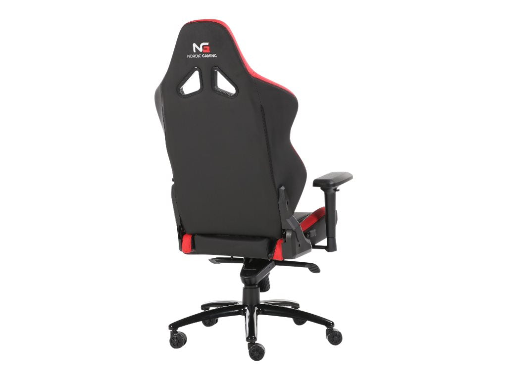 Nordic Gaming Heavy Metal Gamer Stol Black Red