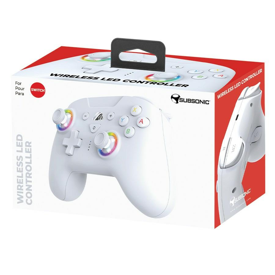 Subsonic Wireless Led Controller White - Nintendo Switch Subsonic