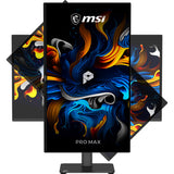 MSI PRO MAX 271UPX12G – 26,5″ skærm, 3840 × 2160, 120 Hz – pivot illustreret