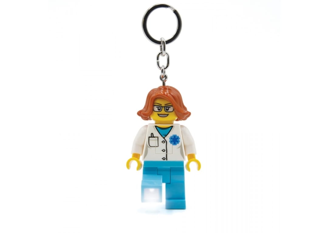 LEGO Female Doctor – nøglering med LED-lys
