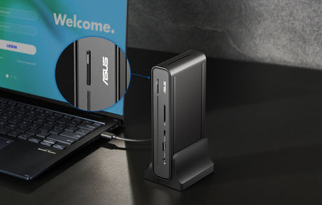 ASUS Triple Display USB-C Dock Duo DC301 – i en brugsopstilling