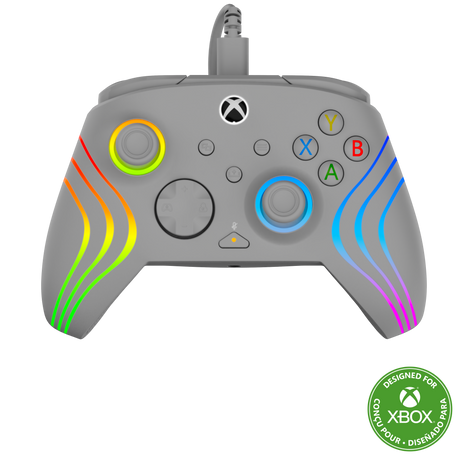 Turtle Beach Afterglow Wave Wired – Xbox/PC, grå – Front med Xbox-logo