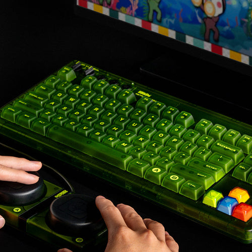 8BitDo Retro 87 Xbox Edition – tastatur, ISO UK – Ekstraknapper i brug