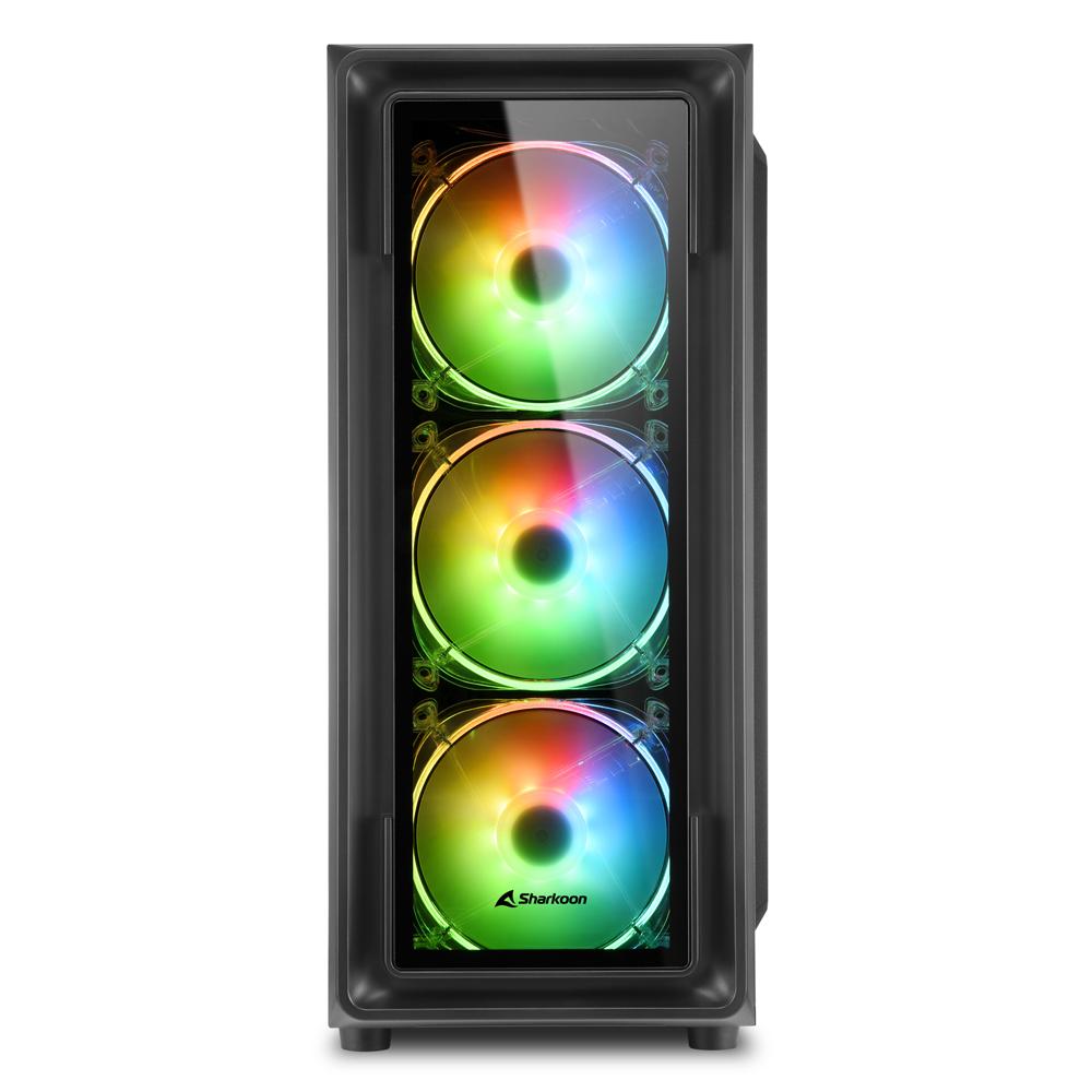 Sharkoon TK4 RGB, tower case (black, tempered glass) Sharkoon