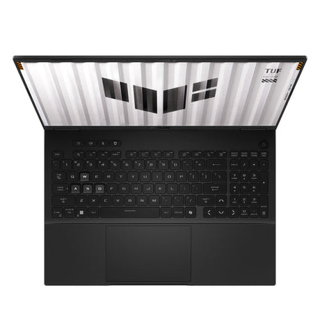 ASUS TUF Gaming F16 TUF608JMR-RV057W – tastatur og arbejdsflade set ovenfra