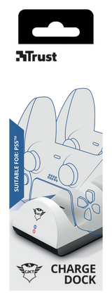 Trust GXT 254 Duo Charge Dock – opladningsdock til PS5 – emballage, forside