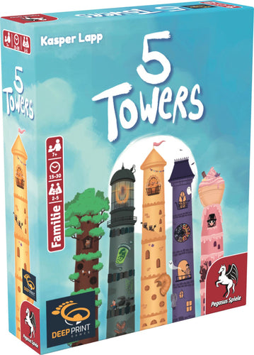 Deep Print Games 5 Towers Kortspil Tysk