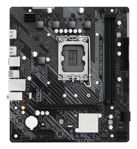 ASRock H610M-H2/M.2 D5 bundkort - LGA1700, DDR5