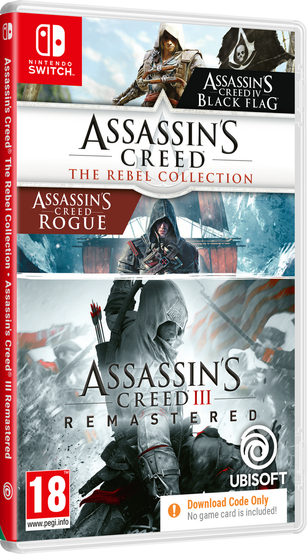 Assassins Creed: Bundle (Rebel Collection + AC 3) (Code In a Box) – Nintendo Switch