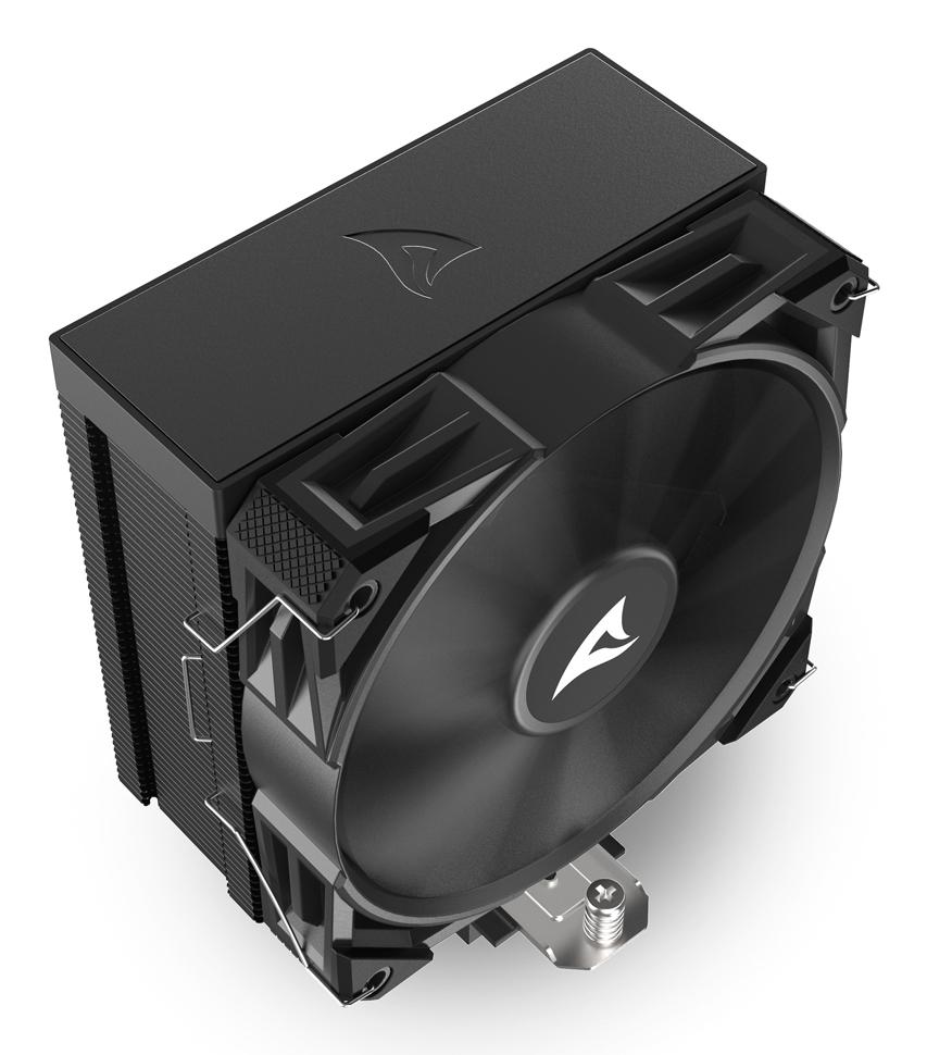 Sharkoon A50 Black 230W TDP 5-Heatpipe 120mm PWM FDB CPU Air Cooler Sharkoon