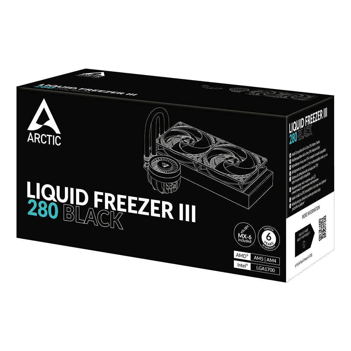 ARCTIC Liquid Freezer III 280 kølesystem 1-pack Sort