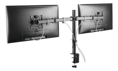 Deltaco - Dual Monitor Skærm Arm - 13"-32" Skærme - Sort Deltaco