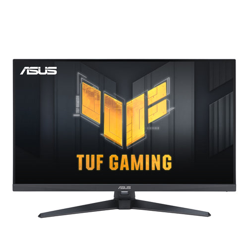 ASUS TUF Gaming VG328QA1A sort gamingskærm set lige forfra