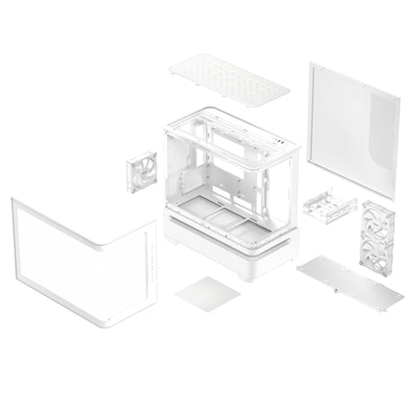 ASUS PRIME AP202 TG ARGB – kabinet med paneler og filter adskilt