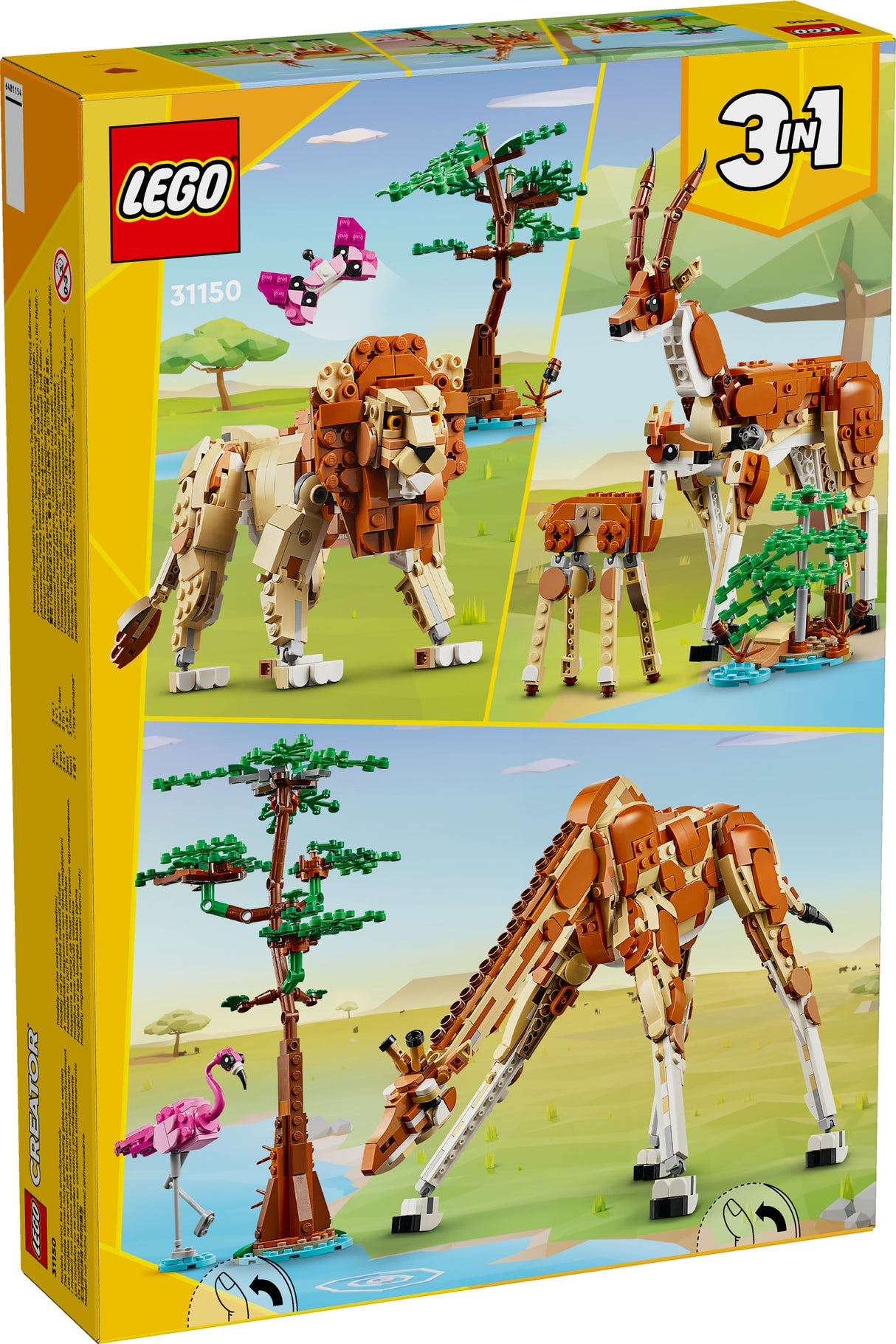 LEGO 31150 Creator 3-in-1 Animal Safari Construction Toy LEGO