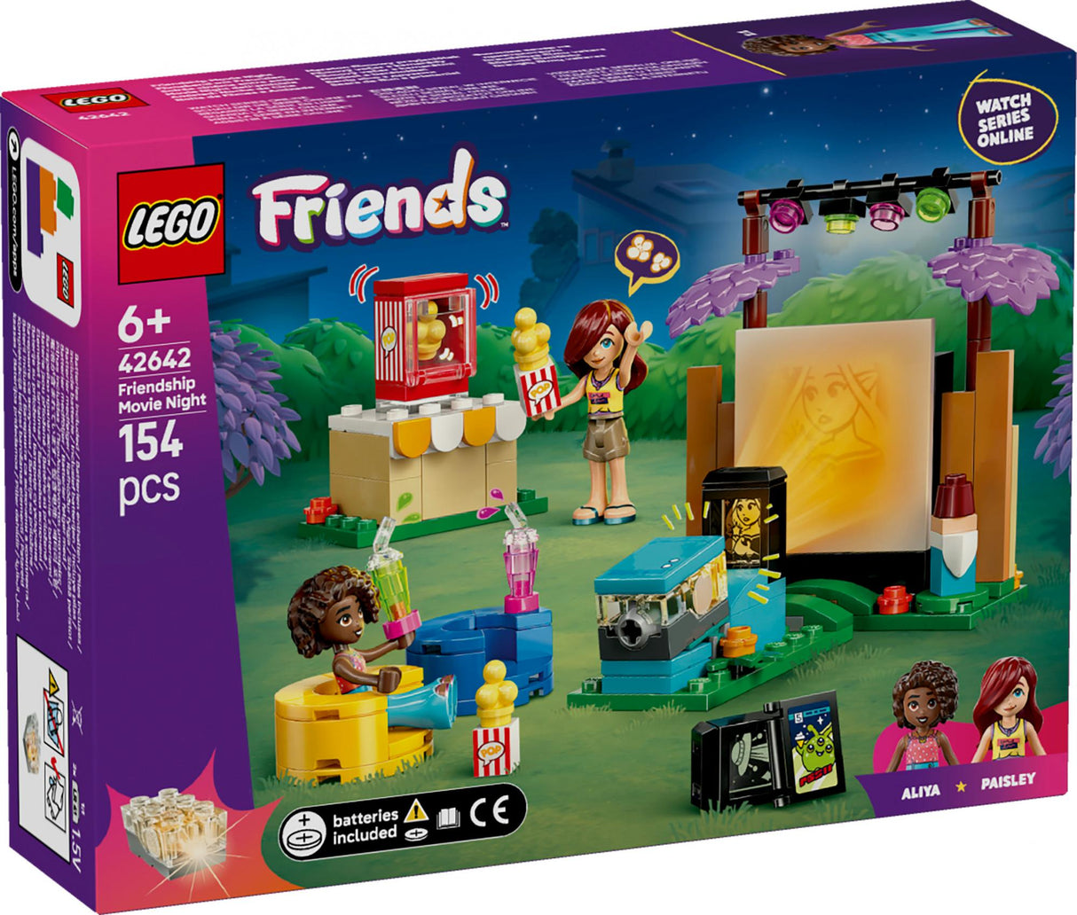 LEGO 42642 Friends Movie Night with Friends, construction toy LEGO
