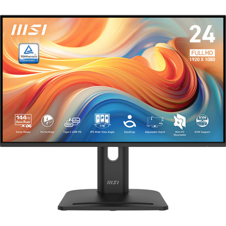 MSI PRO MP245PHG E14 – 23,8″ skærm, 1920 × 1080, 144 Hz – skærmens egenskaber
