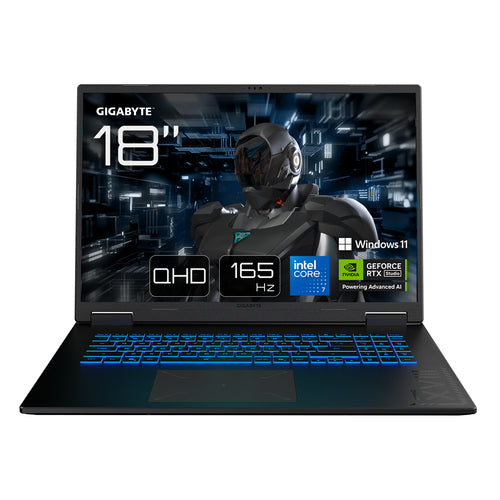 GigaByte A18 PRO DXJ Core7 240H/RTX 5070Ti/32GB/1TBSSD – produktbillede