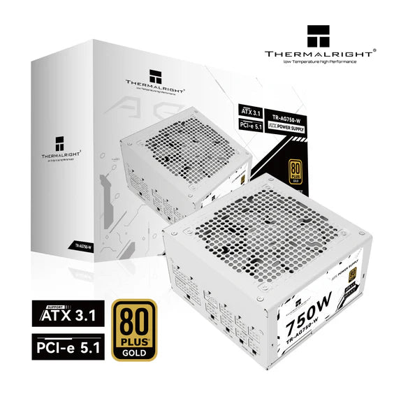 Thermalright TR-AG 750-W, 80+ Gold modular PSU, SFX, Hvid Thermalright