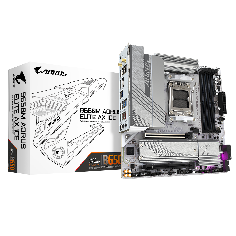 Gigabyte B650M AORUS ELITE AX ICE