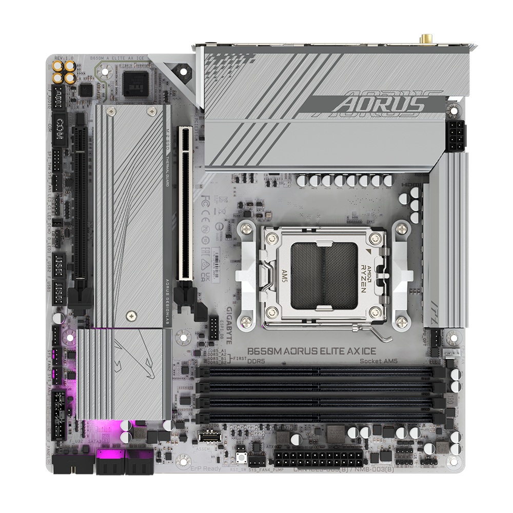 Gigabyte B650M AORUS ELITE AX ICE