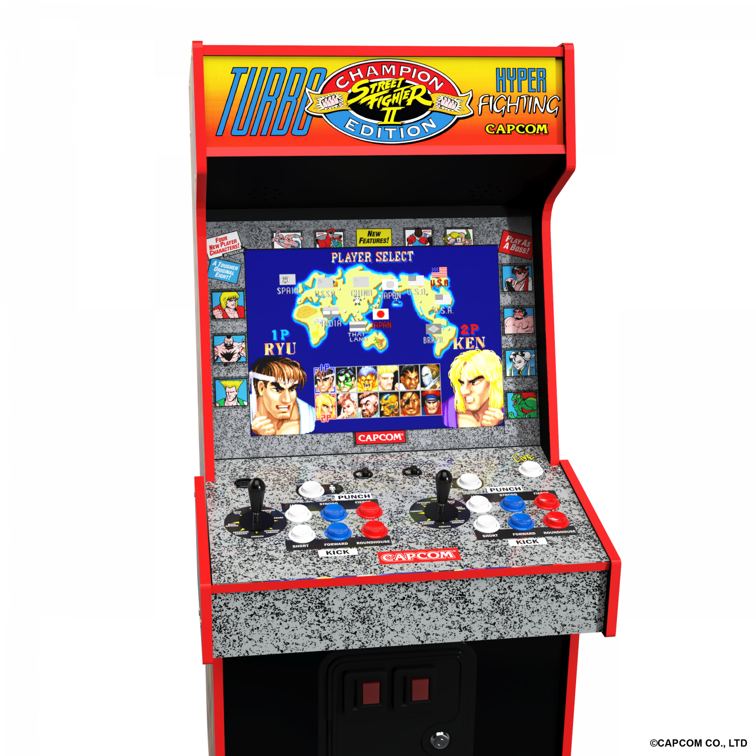 ARCADE 1 UP STREET FIGHTER LEGACY 14-IN-1 WIFI ENABLED ARCADE MACHINE