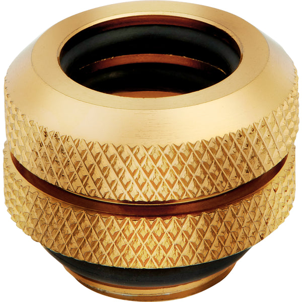 CORSAIR Hydro X Series XF Hardline 12mm ytterdiameterkoppling kylvätskesystemadapter 4-pack guld