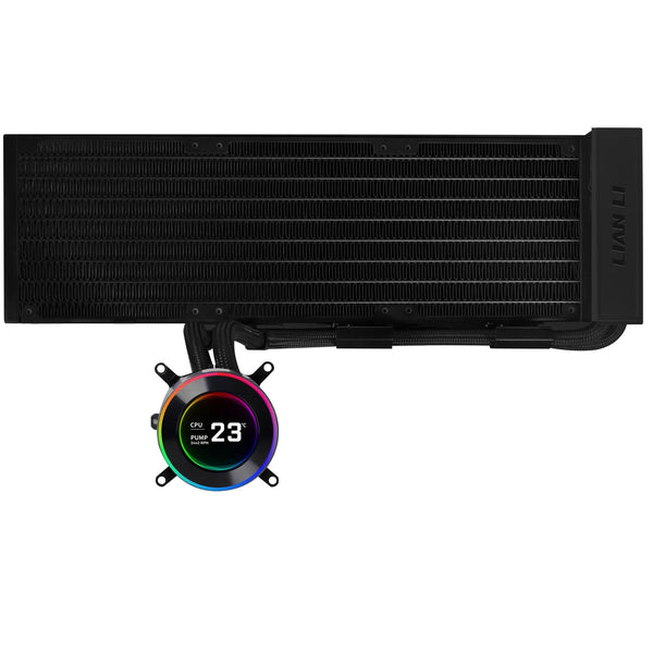 Lian Li Hydroshift II LCD-C, 360N fanless, Sort