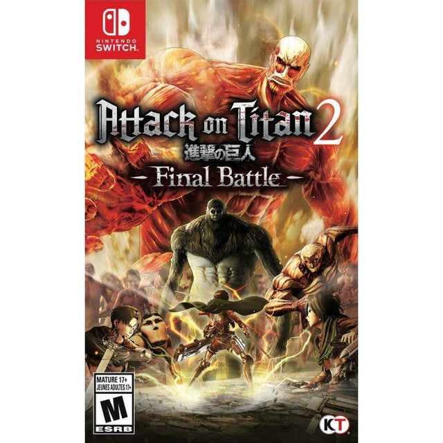 Attack on Titan 2 Final Battle Nintendo Switch Import – Amerikansk importomslag