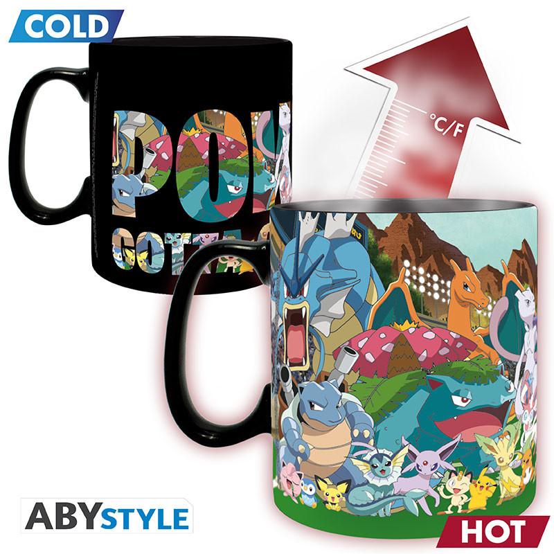Pokemon - Heat Change Mug - Gotta Catch Em' all Abysse