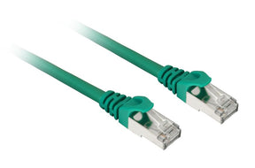 Grønt Sharkoon S/FTP patchkabel med RJ45-stik