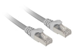 Gråt Sharkoon patchkabel med Cat.7a-råkabel og RJ45-stik