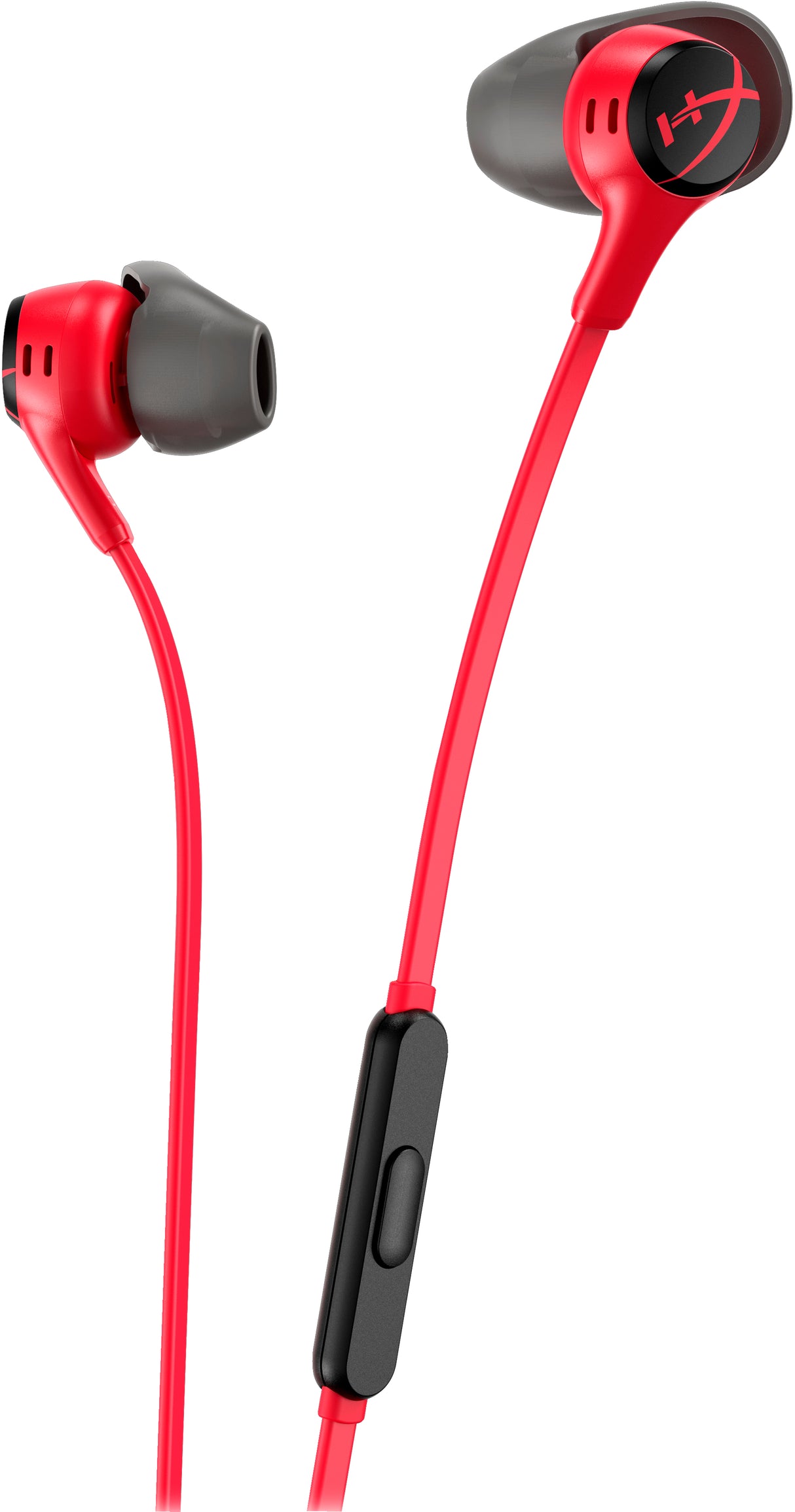 HyperX Cloud Earbuds II Kabling Øreproptelefoner Sort Rød Hewlett-Packard