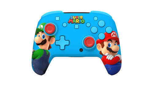 Turtle Beach Rematch RGB Wireless – Mario & Luigi – Switch – blå controller med Mario og Luigi