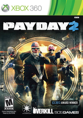 Payday 2 – import – Xbox 360 – forside