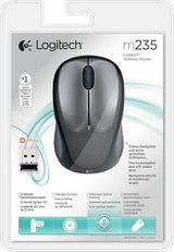 Logitech M235 Wireless Mouse - Black/Grey Logitech