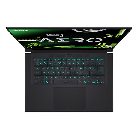 Gigabyte AERO X16 1VH93DEC64AH – tastatur set ovenfra