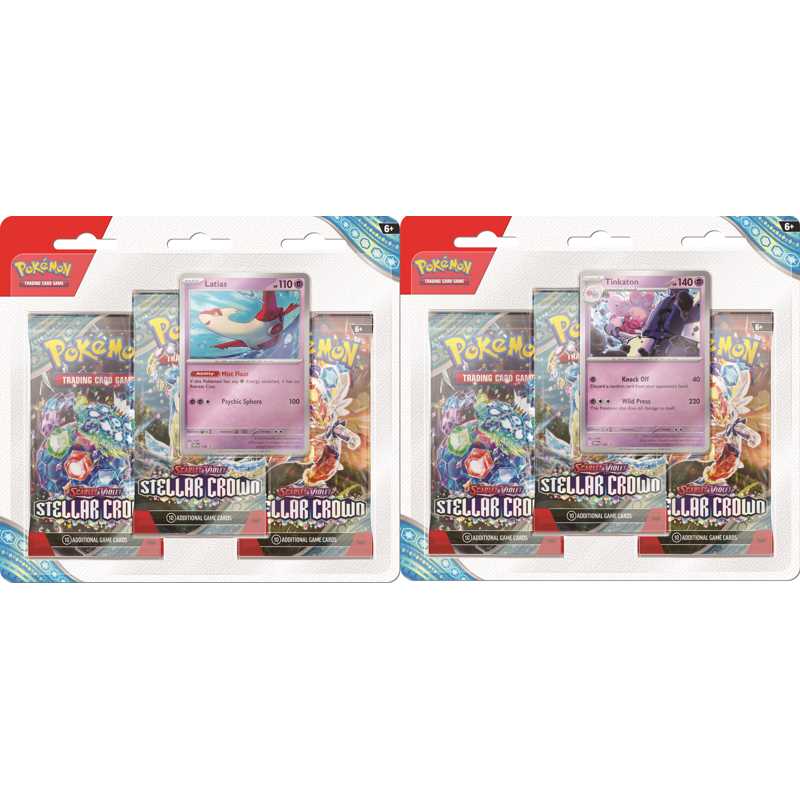 Pokemon Scarlet & Violet Stellar Crown 3-pack Blister - ENG Pokemon