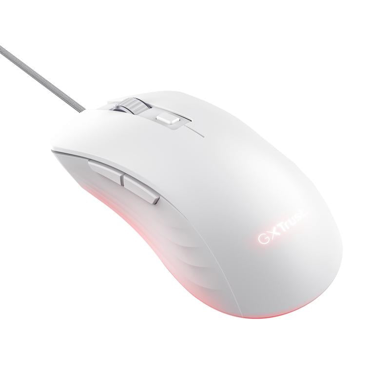 TRUST GXT924W YBAR+ GAMING MOUSE - WHITE TRUST