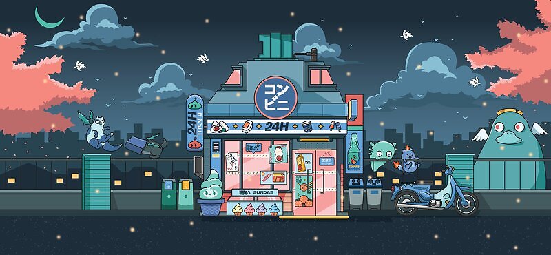 Mighty Setup - Konbini, Night