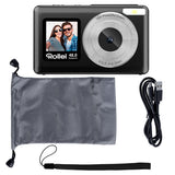 Rollei Compactline Pocket digitalkamera – sort – detalje eller anvendelse 4