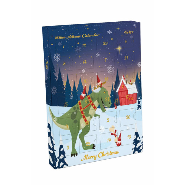 Tinka Dino Kingdom julekalender – Dinosaurfigurer – produkt og emballage