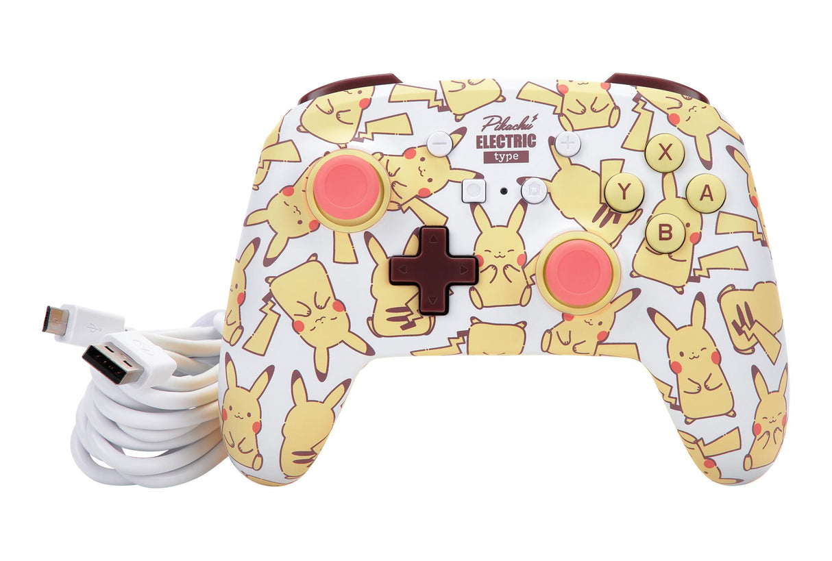 PowerA NSW Enhanced kablet Controller - Pikachu Blush