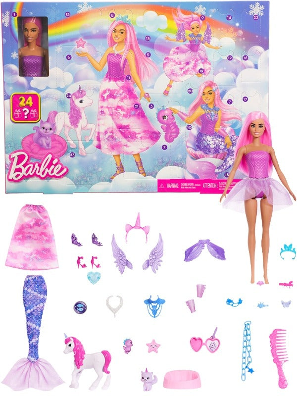 Barbie Fantasy julekalender – Dukke og tilbehør – JFL66
