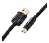 Sharkoon SKILLER SGK50 Black 1.85m USB-C to USB-A Braided Coiled Aviator Keyboard Cable Sharkoon