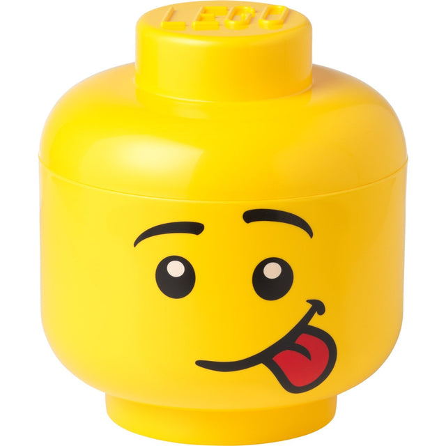 Room Copenhagen LEGO Storage Head "Silly", large, storage box (yellow) Room Copenhagen