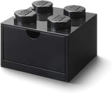 Room Copenhagen LEGO Desk Drawer 4 , storage box (black, knobs) Room Copenhagen